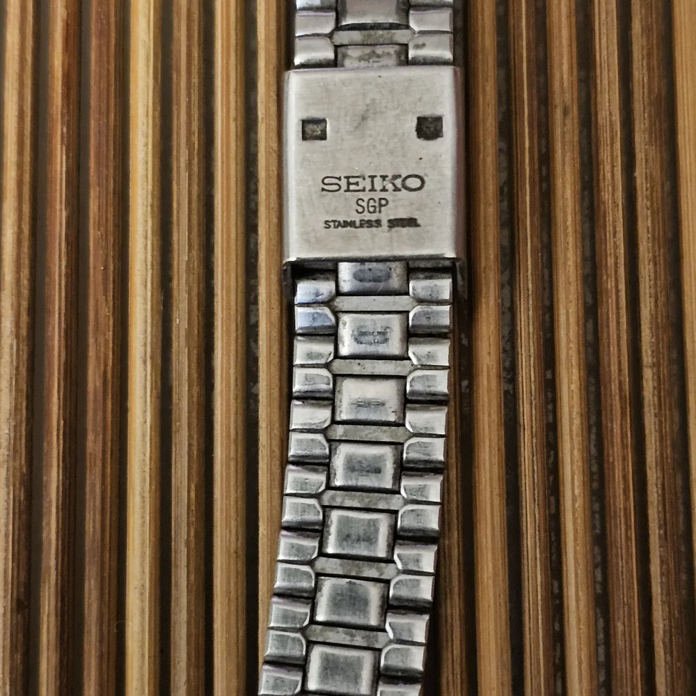 Seiko Two-Tone Silver and Gold Analog-Digital Women's Watch